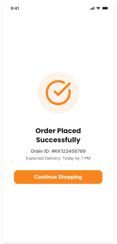Order Tracking Screenshot